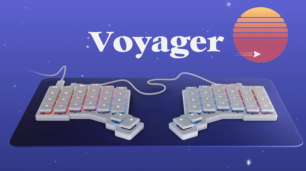 ZSA Voyager split ergonomic keyboard